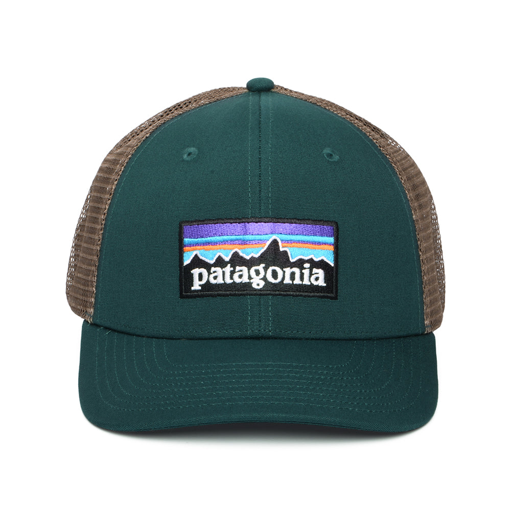 Patagonia P-6 Logo Trucker Cap aus organischer Baumwolle - Dunkelgrün