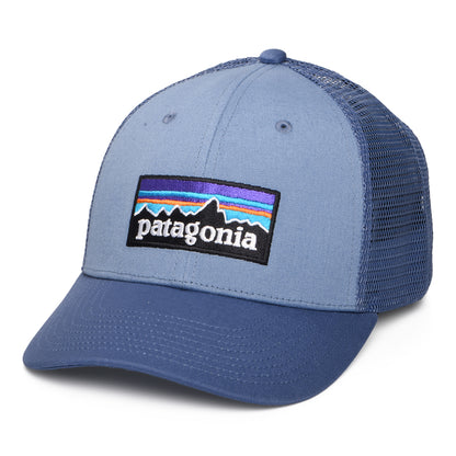 Patagonia P-6 Logo LoPro Trucker Cap aus organischer Baumwolle - Blau