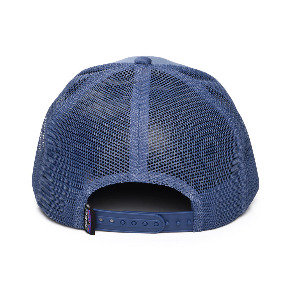 Patagonia P-6 Logo LoPro Trucker Cap aus organischer Baumwolle - Blau