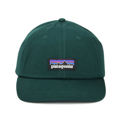 Patagonia P-6 Label Trad Baseball Cap aus organischer Baumwolle - Dunkelgrün
