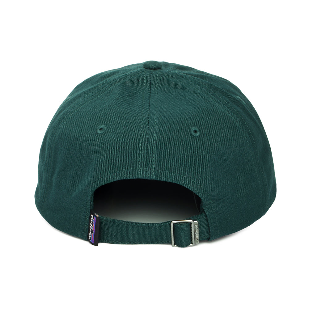 Patagonia P-6 Label Trad Baseball Cap aus organischer Baumwolle - Dunkelgrün