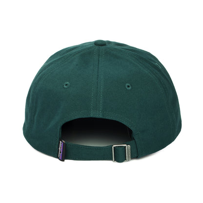 Patagonia P-6 Label Trad Baseball Cap aus organischer Baumwolle - Dunkelgrün