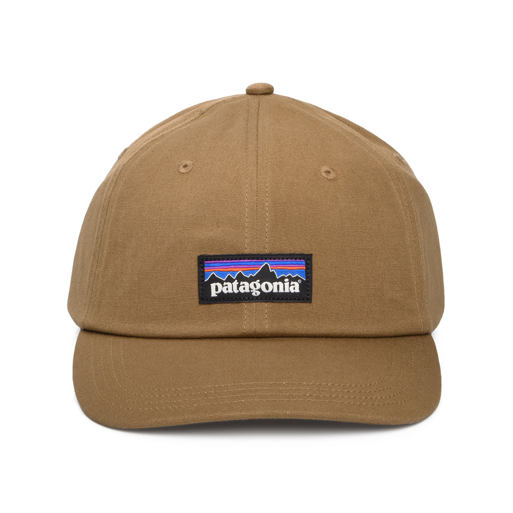 Patagonia P-6 Label Trad Baseball Cap aus organischer Baumwolle - Braun