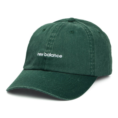 New Balance Linear Logo Baseball Cap - Verwaschenes Grün