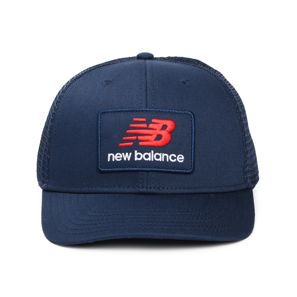 New Balance NB Stacked Patch Logo Trucker Cap - Marineblau