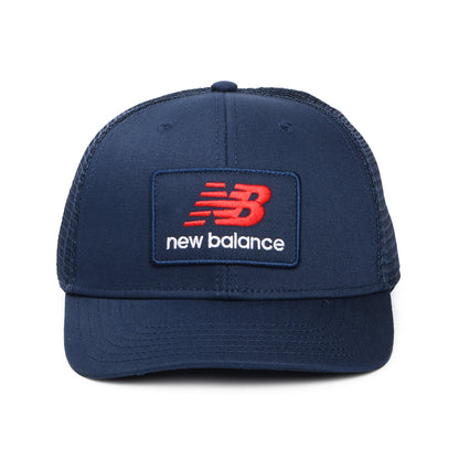 New Balance NB Stacked Patch Logo Trucker Cap - Marineblau