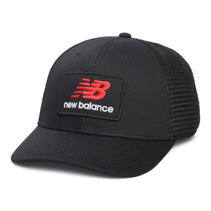 New Balance NB Stacked Patch Logo Trucker Cap - Schwarz