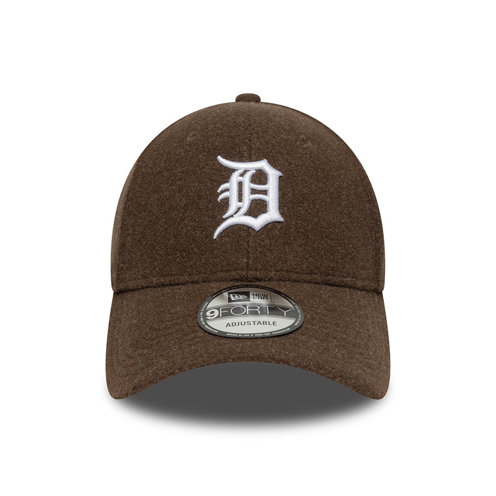 New Era 9FORTY Detroit Tigers Baseball Cap - MLB Melton - Braun-Weiß