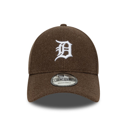 New Era 9FORTY Detroit Tigers Baseball Cap - MLB Melton - Braun-Weiß