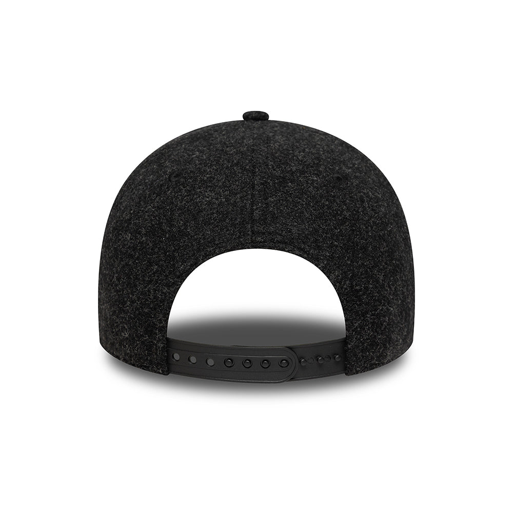 New Era 9FORTY New York Yankees Baseball Cap - MLB Melton - Schwarz-Weiß