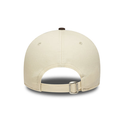 New Era 9FORTY L.A. Dodgers Baseball Cap - MLB Side Patch - Cremefarben-Braun