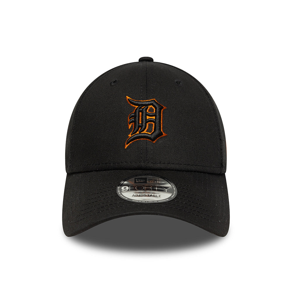 New Era 9FORTY Detroit Tigers Baseball Cap - MLB Team Outline - Schwarz-Toffee