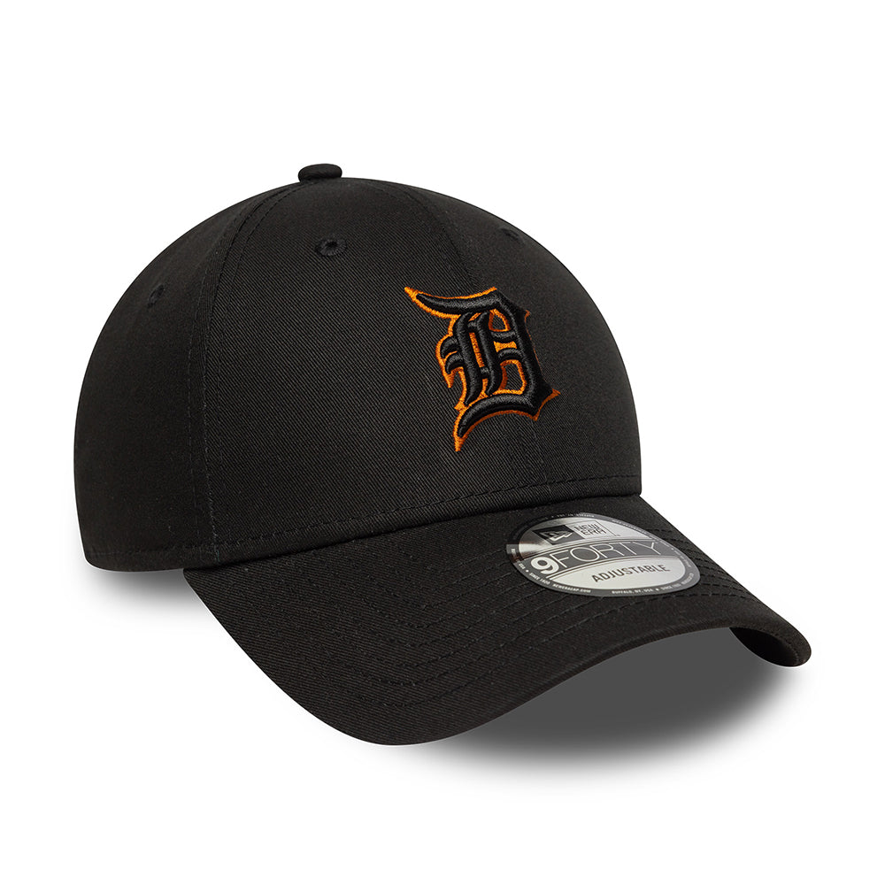 New Era 9FORTY Detroit Tigers Baseball Cap - MLB Team Outline - Schwarz-Toffee
