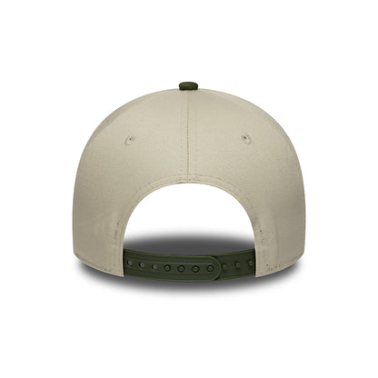 New Era 9FORTY A-Frame Snapback Cap - NE Camo Patch - Steingrau-Tarnfarben