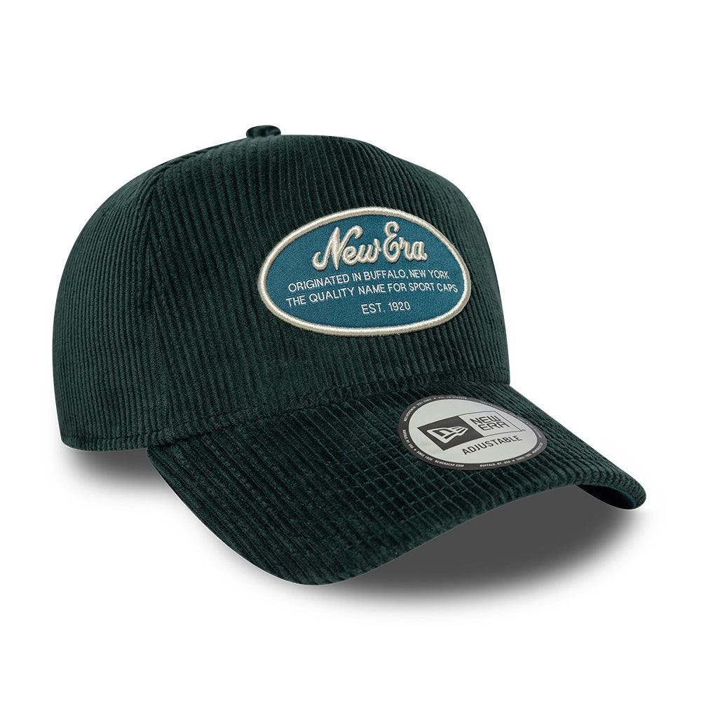 New Era 9FORTY A-Frame Snapback Cap - NE Patch Cord - Tiefes Türkis