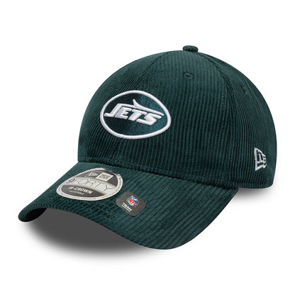 New Era 9FORTY New York Jets Baseball Cap - NFL Cord - Tiefes Türkis