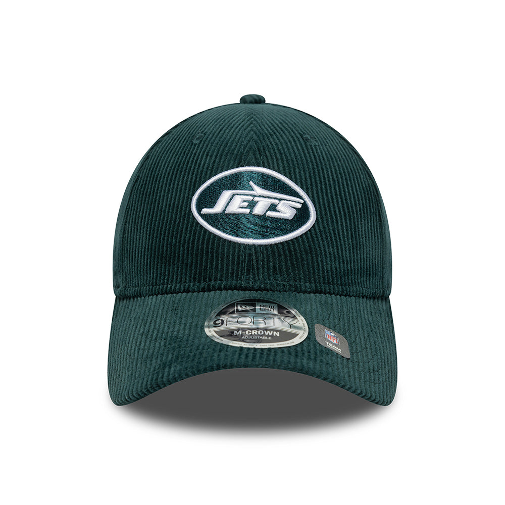 New Era 9FORTY New York Jets Baseball Cap - NFL Cord - Tiefes Türkis