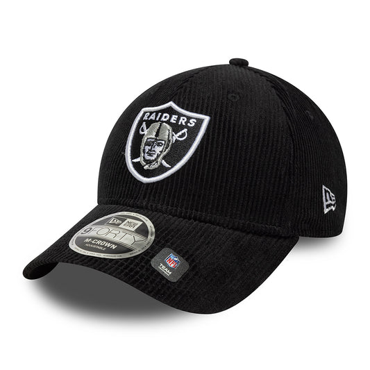 New Era 9FORTY Las Vegas Raiders Baseball Cap - NFL Cord - Schwarz