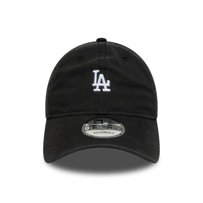 New Era 9TWENTY L.A. Dodgers Baseball Cap - MLB Mini Washed - Schwarz-Weiß