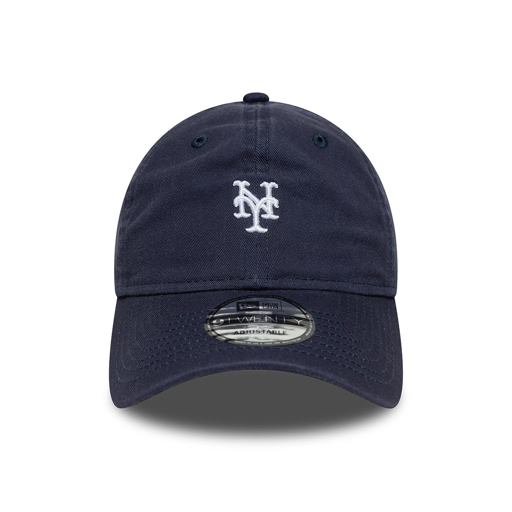New Era 9TWENTY New York Mets Baseball Cap - MLB Mini Washed - Marineblau-Weiß