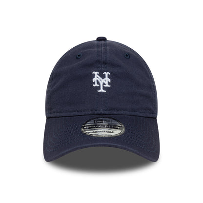 New Era 9TWENTY New York Mets Baseball Cap - MLB Mini Washed - Marineblau-Weiß