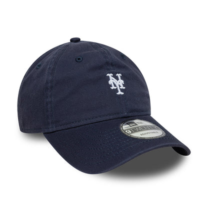 New Era 9TWENTY New York Mets Baseball Cap - MLB Mini Washed - Marineblau-Weiß