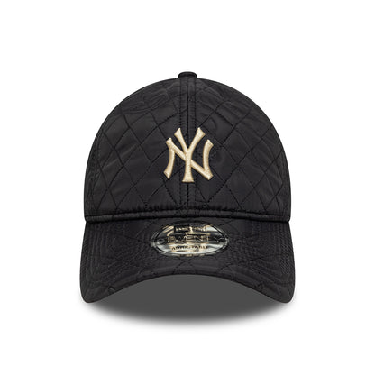 New Era 9TWENTY New York Yankees Baseball Cap - MLB Quilted - Schwarz-Steingrau