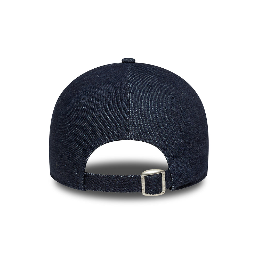 New Era Damen 9FORTY New York Yankees Baseball Cap - MLB Sequin Denim - Dunkelblau