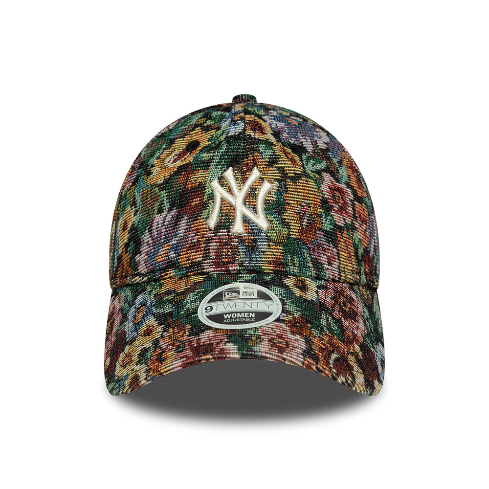 New Era Damen 9TWENTY New York Yankees Baseball Cap - MLB Floral Jacquard - Mehrfarbig
