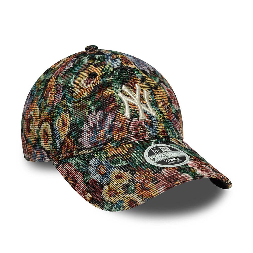 New Era Damen 9TWENTY New York Yankees Baseball Cap - MLB Floral Jacquard - Mehrfarbig