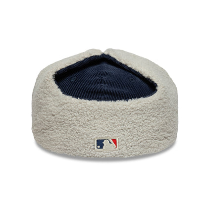 New Era 59FIFTY New York Yankees Baseball Cap mit Ohrenklappen - MLB Cord Dogear - Marineblau