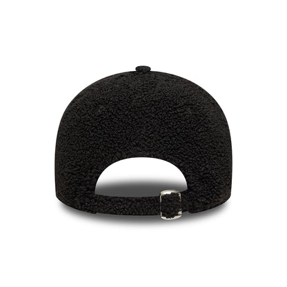 New Era 9FORTY New York Yankees Baseball Cap - MLB Winter Borg - Schwarz-Weiß