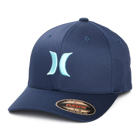 Hurley One & Only Flexfit Baseball Cap - Marineblau-Aquamarinblau