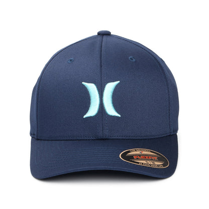Hurley One & Only Flexfit Baseball Cap - Marineblau-Aquamarinblau