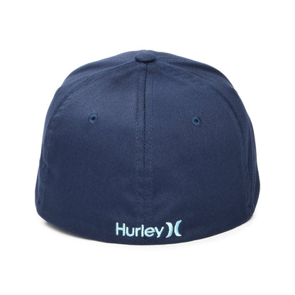 Hurley One & Only Flexfit Baseball Cap - Marineblau-Aquamarinblau