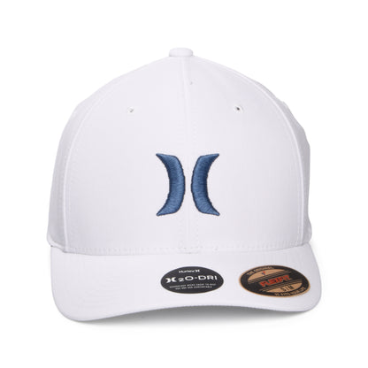 Hurley H2O-Dri One & Only Flexfit Baseball Cap - Weiß-Schieferblau