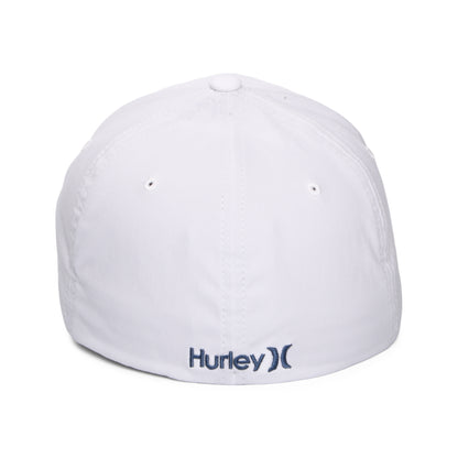 Hurley H2O-Dri One & Only Flexfit Baseball Cap - Weiß-Schieferblau
