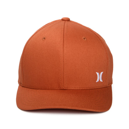 Hurley Micro Icon Flexfit Baseball Cap - Verbranntes Orange