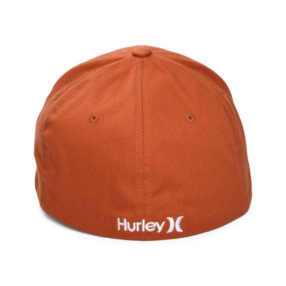 Hurley Micro Icon Flexfit Baseball Cap - Verbranntes Orange
