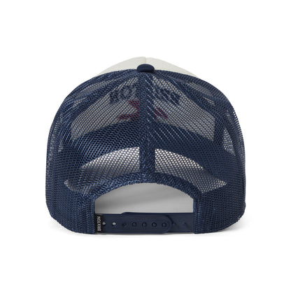 Brixton Pegasus NetPlus MP Trucker Cap - Weiß-Marineblau