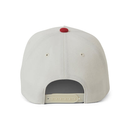 Brixton Crest C NetPlus MP Snapback Cap - Cremeweiß-Rot
