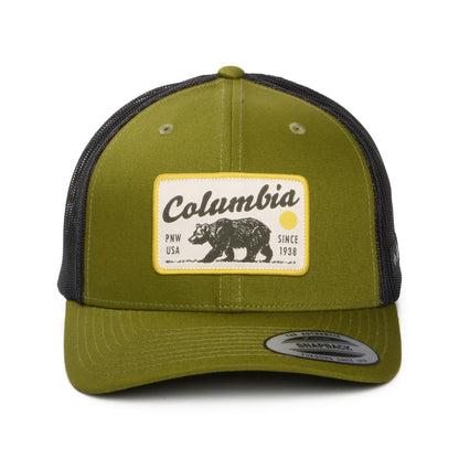 Columbia Pacific Northwest Bear Mesh Trucker Cap - Moosgrün-Schwarz