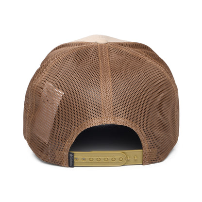 Columbia Delta Buffalo Roam Road Ready Trucker Cap - Beige-Braun-Marineblau
