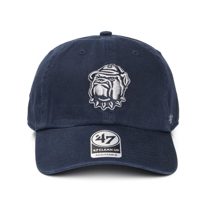 47 Brand Georgetown Hoyas Baseball Cap NCAA Clean Up - Marineblau