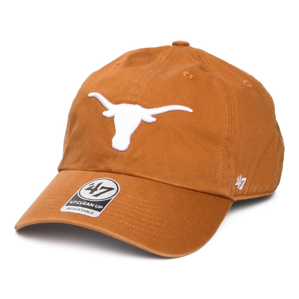47 Brand Texas Longhorns Baseball Cap NCAA Clean Up - Verbranntes Orange