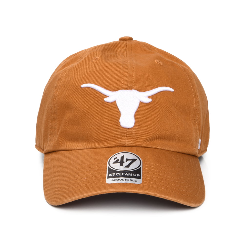 47 Brand Texas Longhorns Baseball Cap NCAA Clean Up - Verbranntes Orange