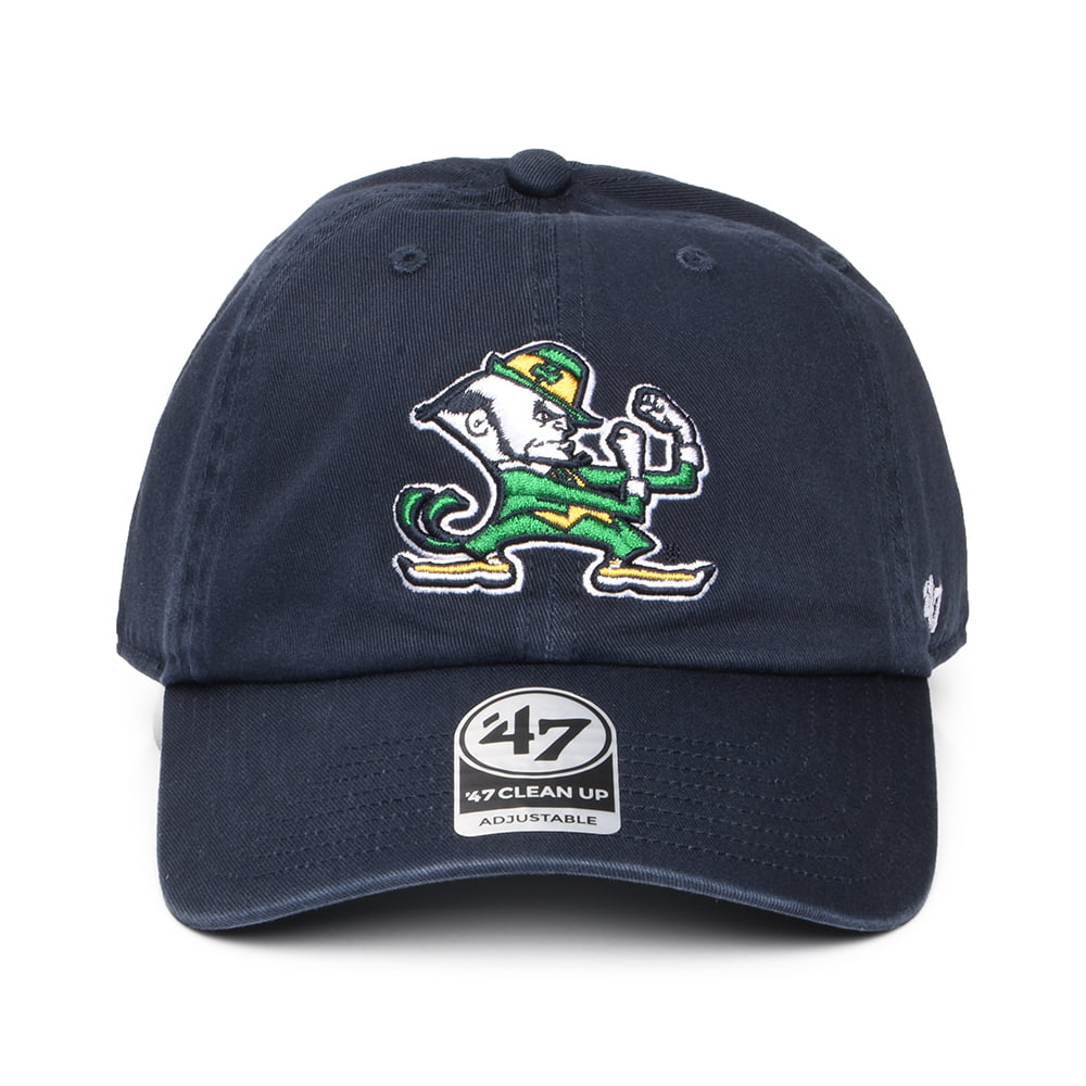 47 Brand Notre Dame Baseball Cap NCAA Clean Up - Marineblau