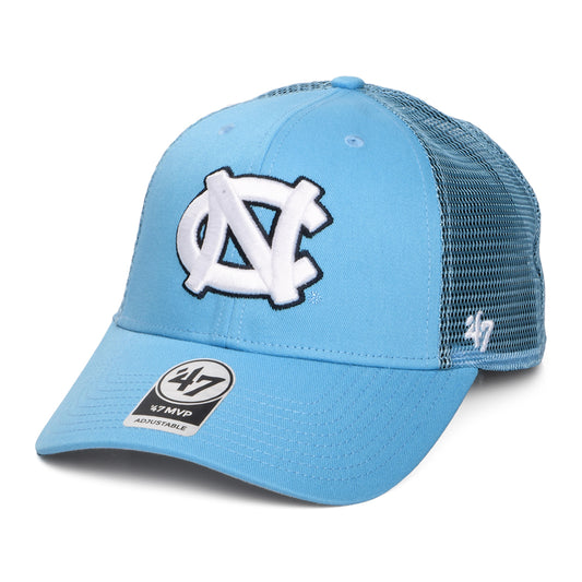 47 Brand North Carolina Tar Heels Trucker Cap NCAA Branson MVP - Hellblau