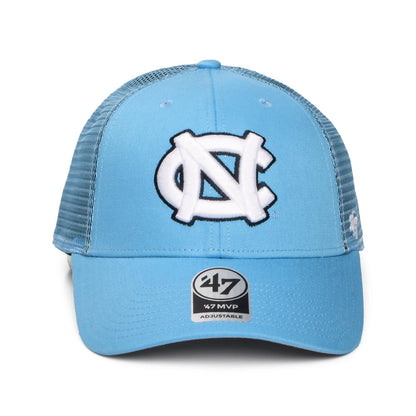 47 Brand North Carolina Tar Heels Trucker Cap NCAA Branson MVP - Hellblau