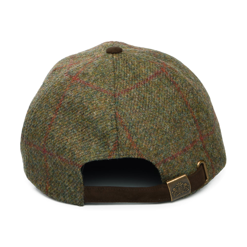 Failsworth Newbury Wasserabweisender Baseball Cap aus Britischer Wolle - Olivgrün-Braun